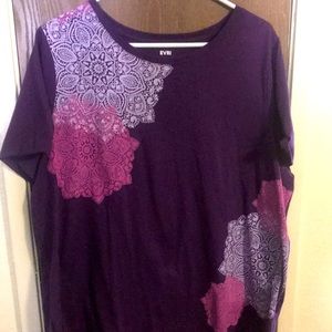 COPY - Evri 1x purple top with maroon and white monograms